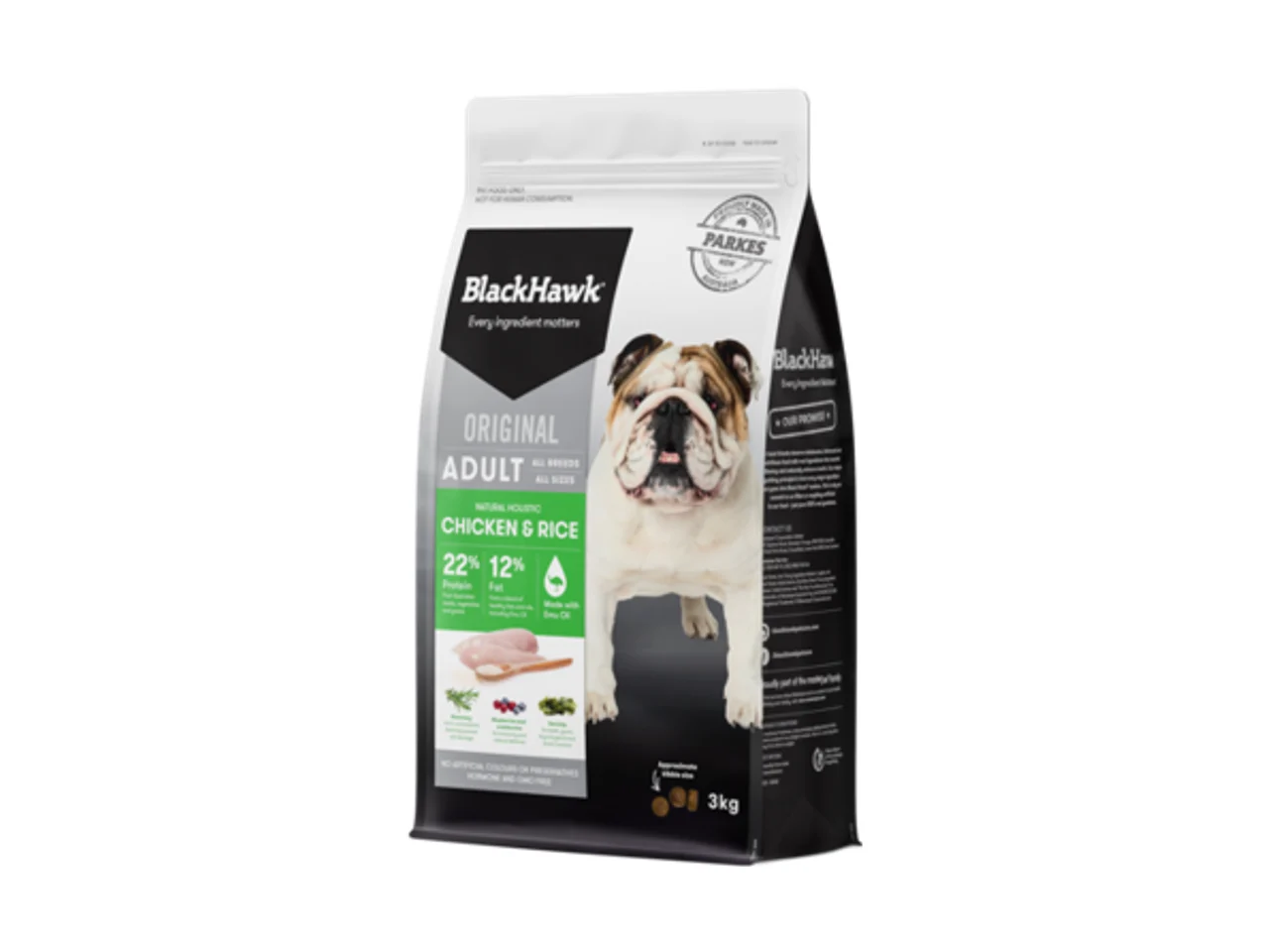 Black Hawk Original Adult Chicken & Rice dog food