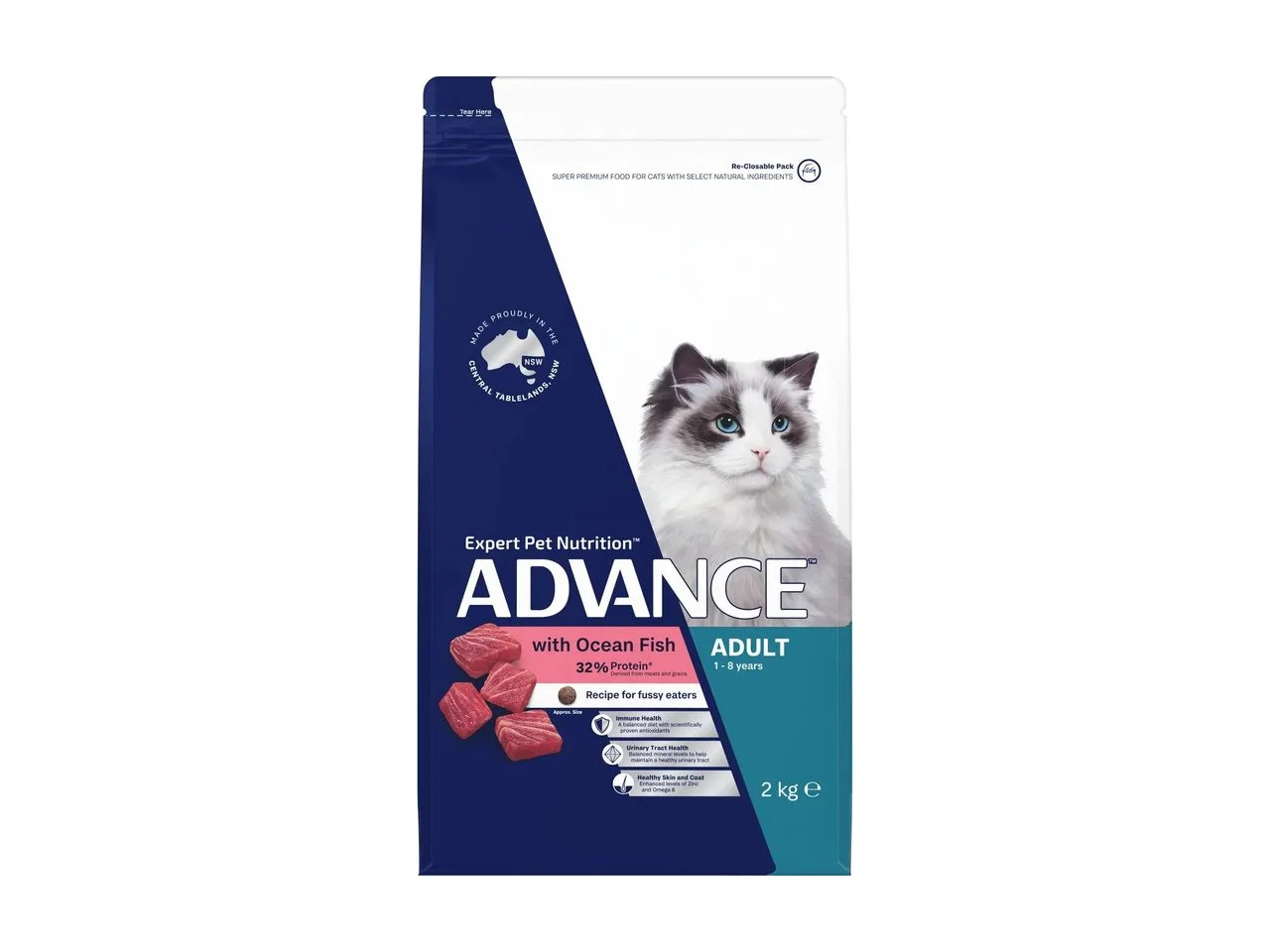 Advance Adult Ocean Fish Dry Cat Food 4kg pack