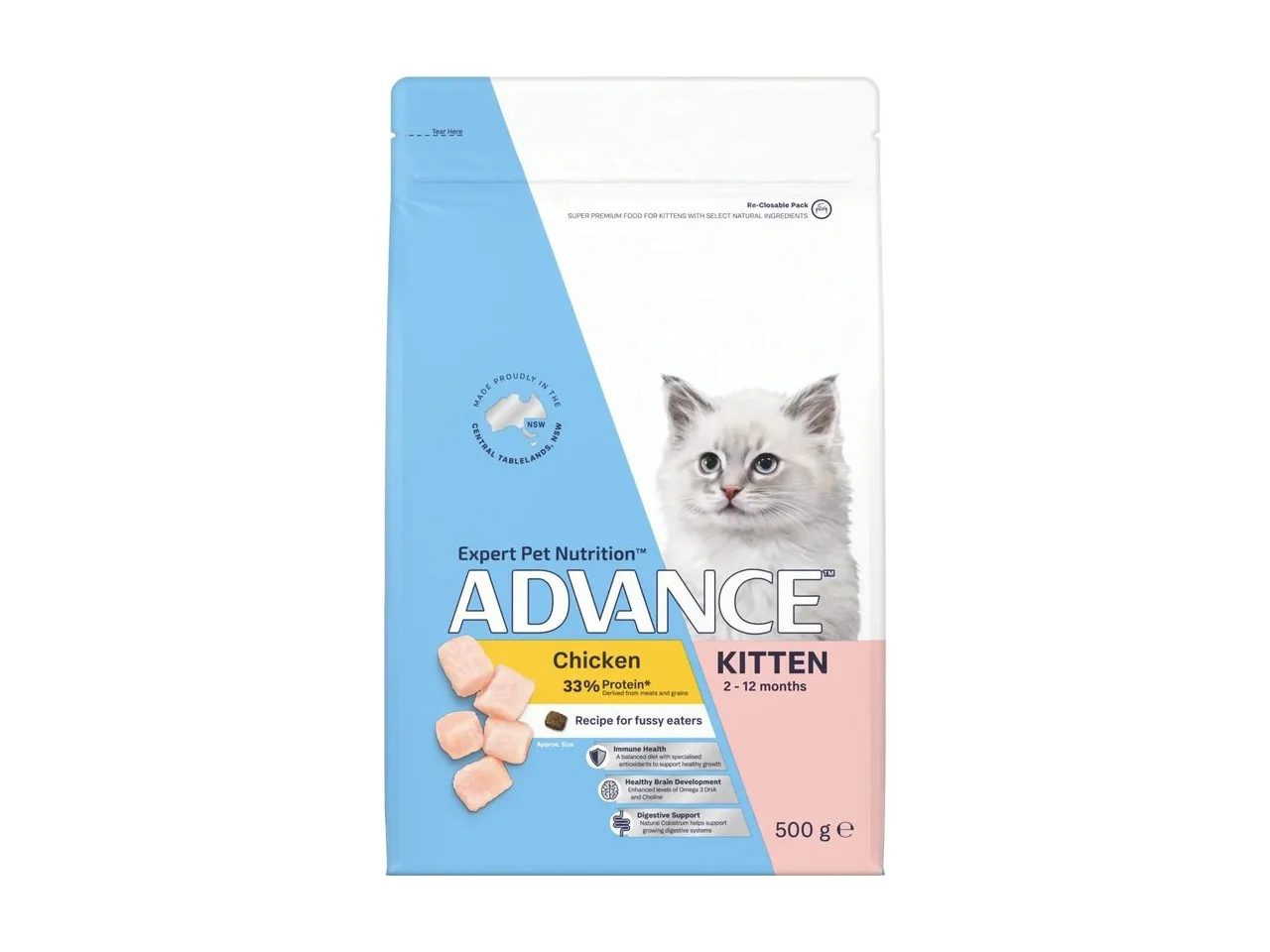 Advance Kitten Chicken Dry Cat Food 2kg pack