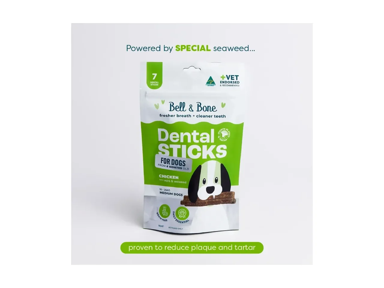 Bell & Bone Dental Sticks for Dogs 7 Pack pack