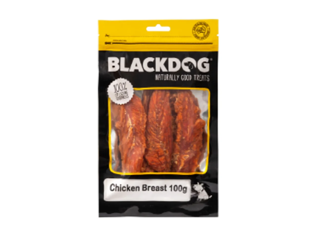 Blackdog Australian Chicken Breast Dog Treats 100g pack