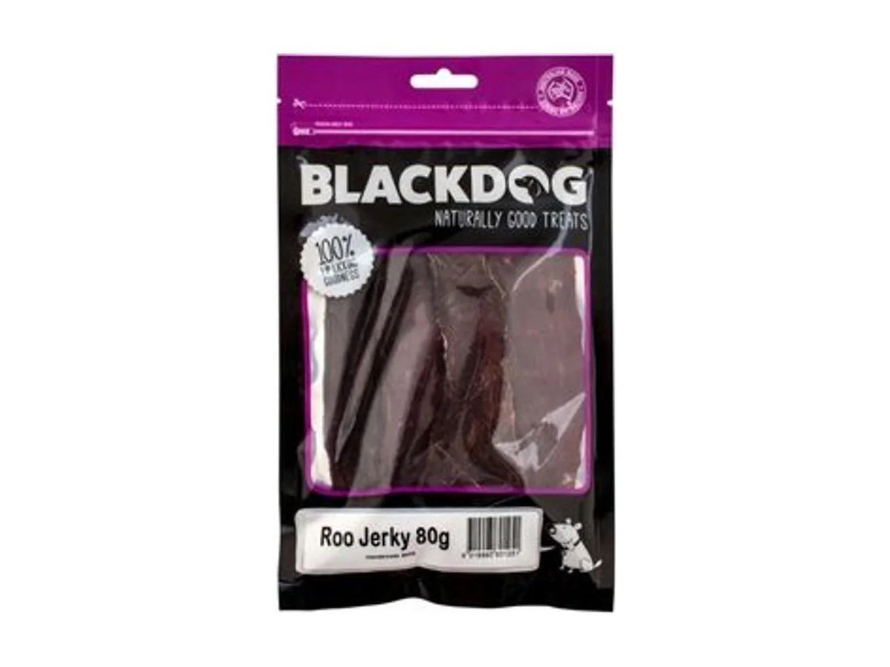 Blackdog Roo Jerky Dog Treats 80g pack