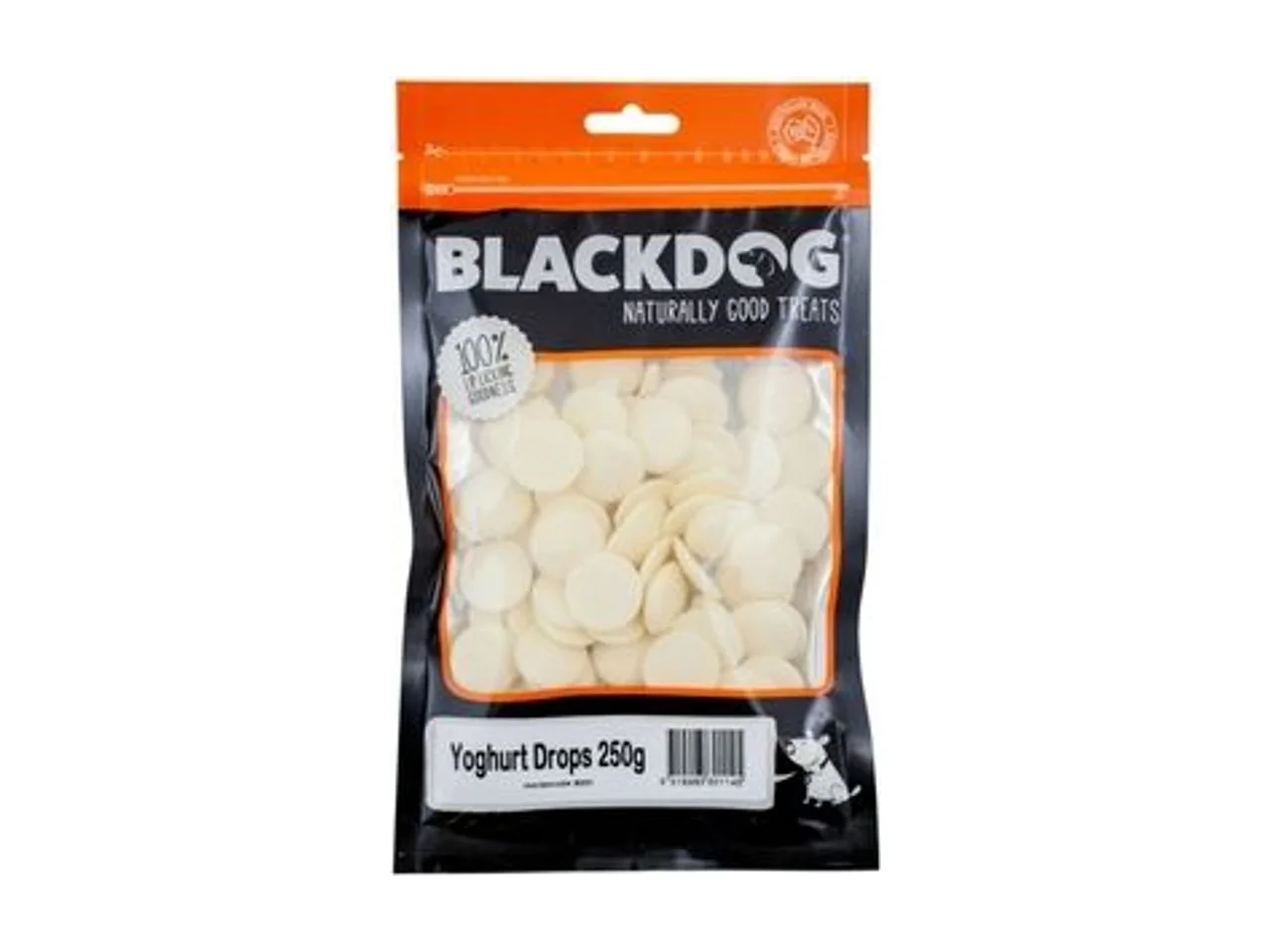 Blackdog Yoghurt Drops Dog Treats 250g pack