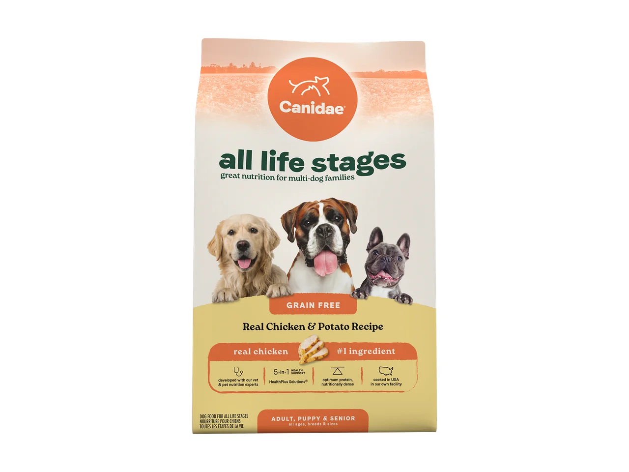 Canidae All Life Stages Grain Free Real Chicken & Potato Dry Dog Food 10.8kg pack