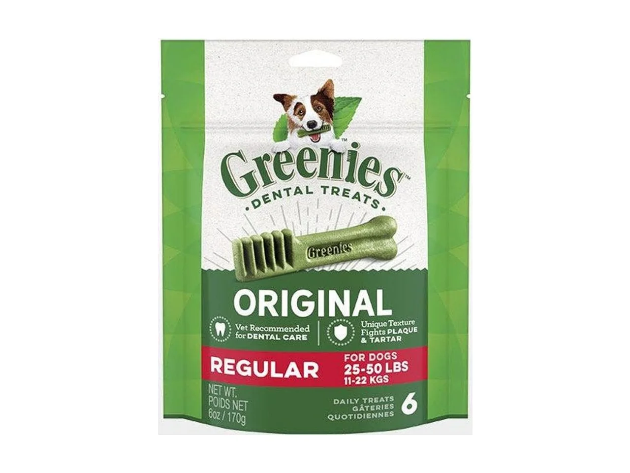 Greenies Original Regular Dog Dental Treats Value Tub 1.02kg