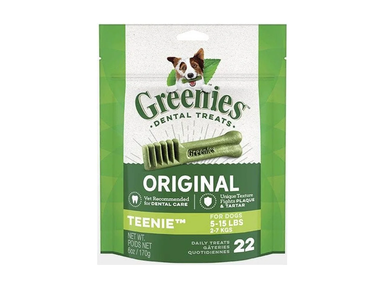 Greenies Original Teenie Dog Dental Treats 170g pack