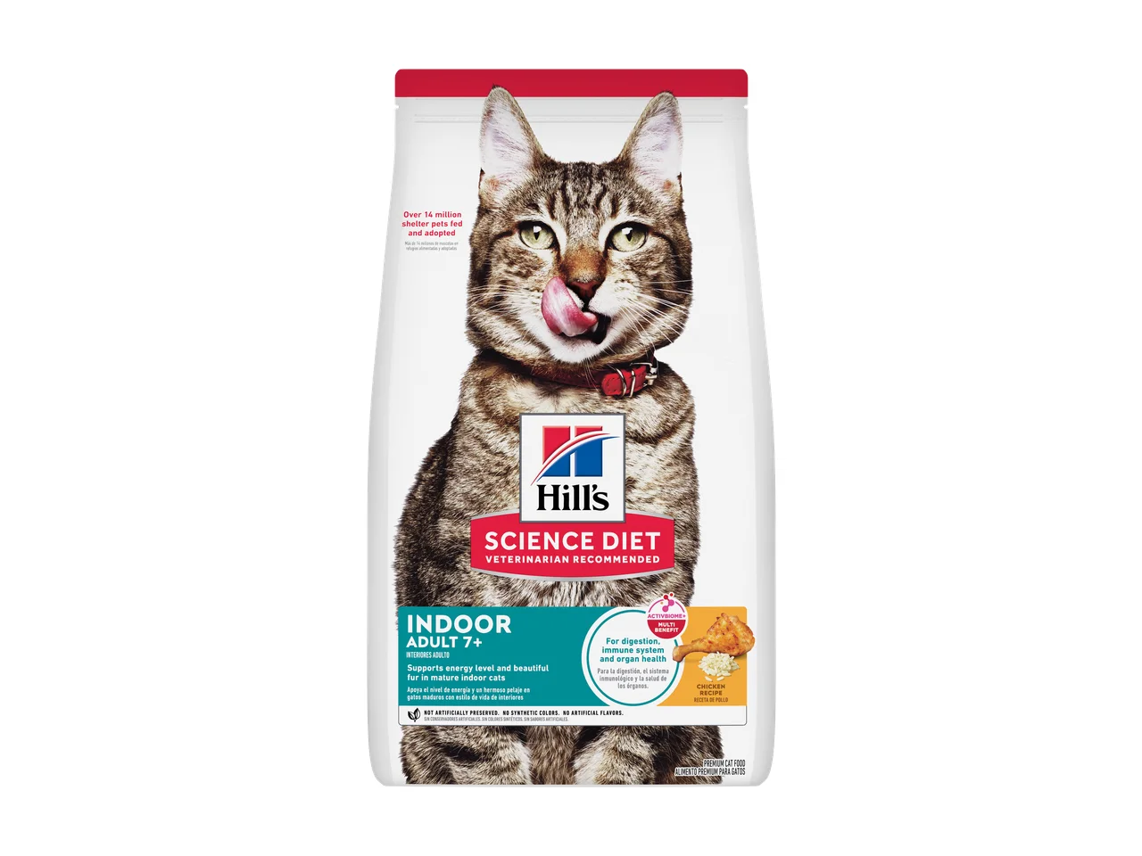 Hill's Science Diet Adult 7+ Indoor Chicken Recipe Dry Cat Food 1.58kg pack