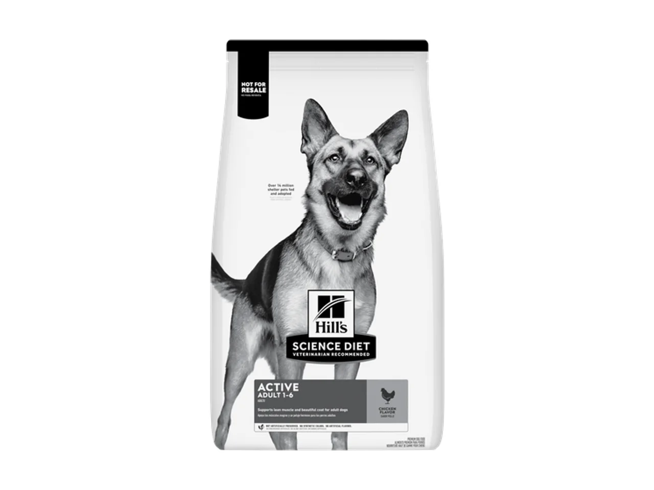 Hill's Science Diet Adult Active Chicken Flavour Dry Dog Food 20.4kg pack