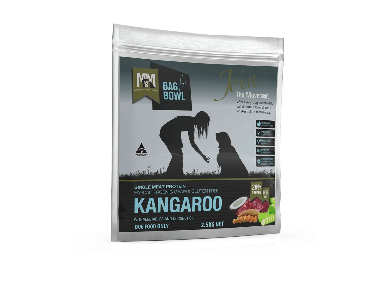 Meals for Mutts Kangaroo & Pumpkin Grain Free 20kg pack