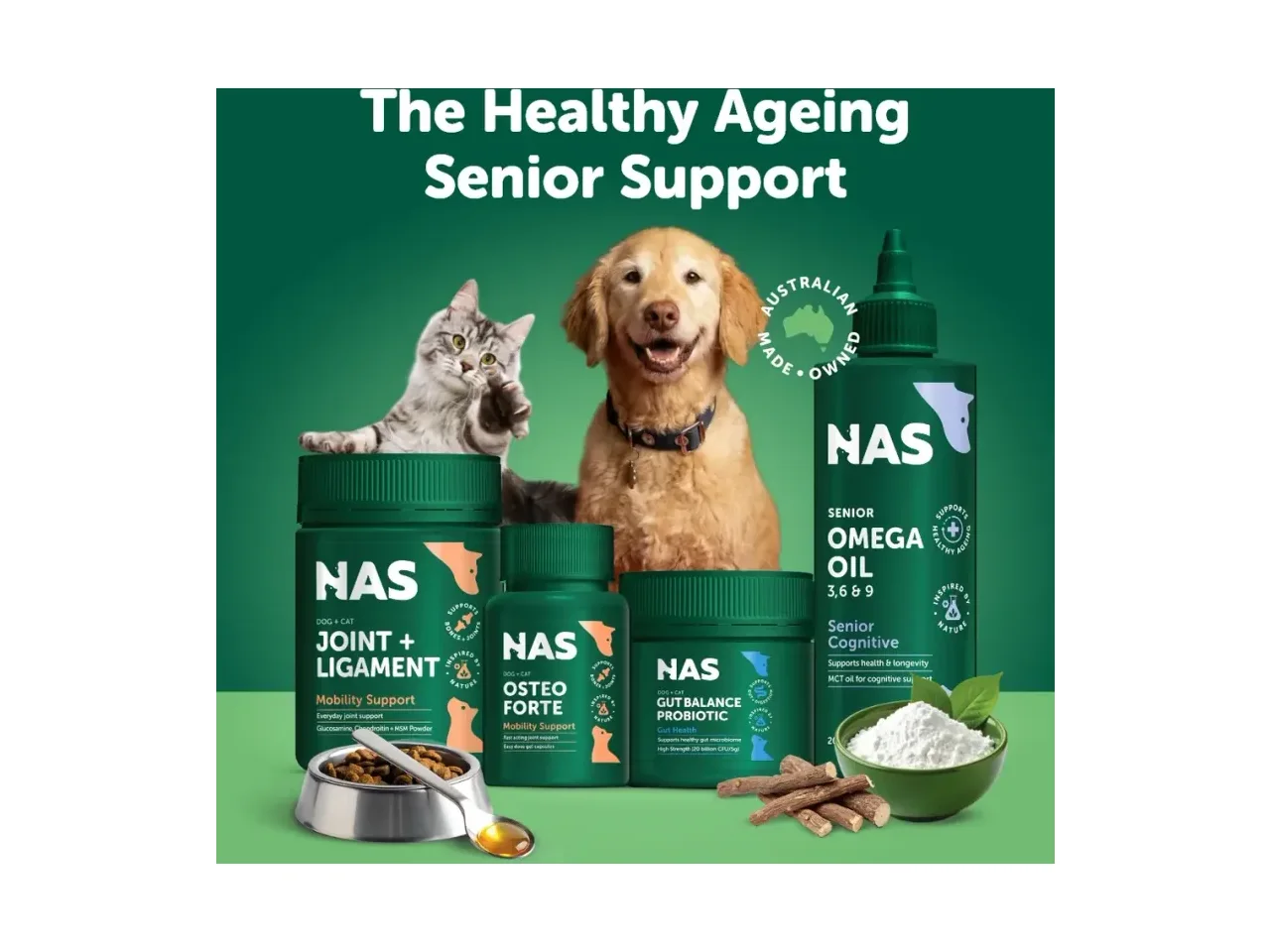 Natural Animal Solutions The Healthy Ageing Senior Support pack