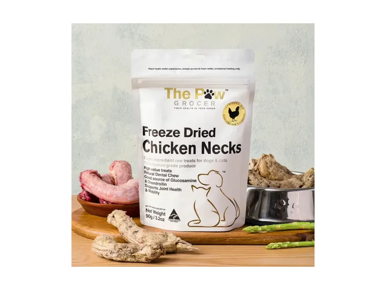 The Paw Grocer Chicken Necks 90g pack