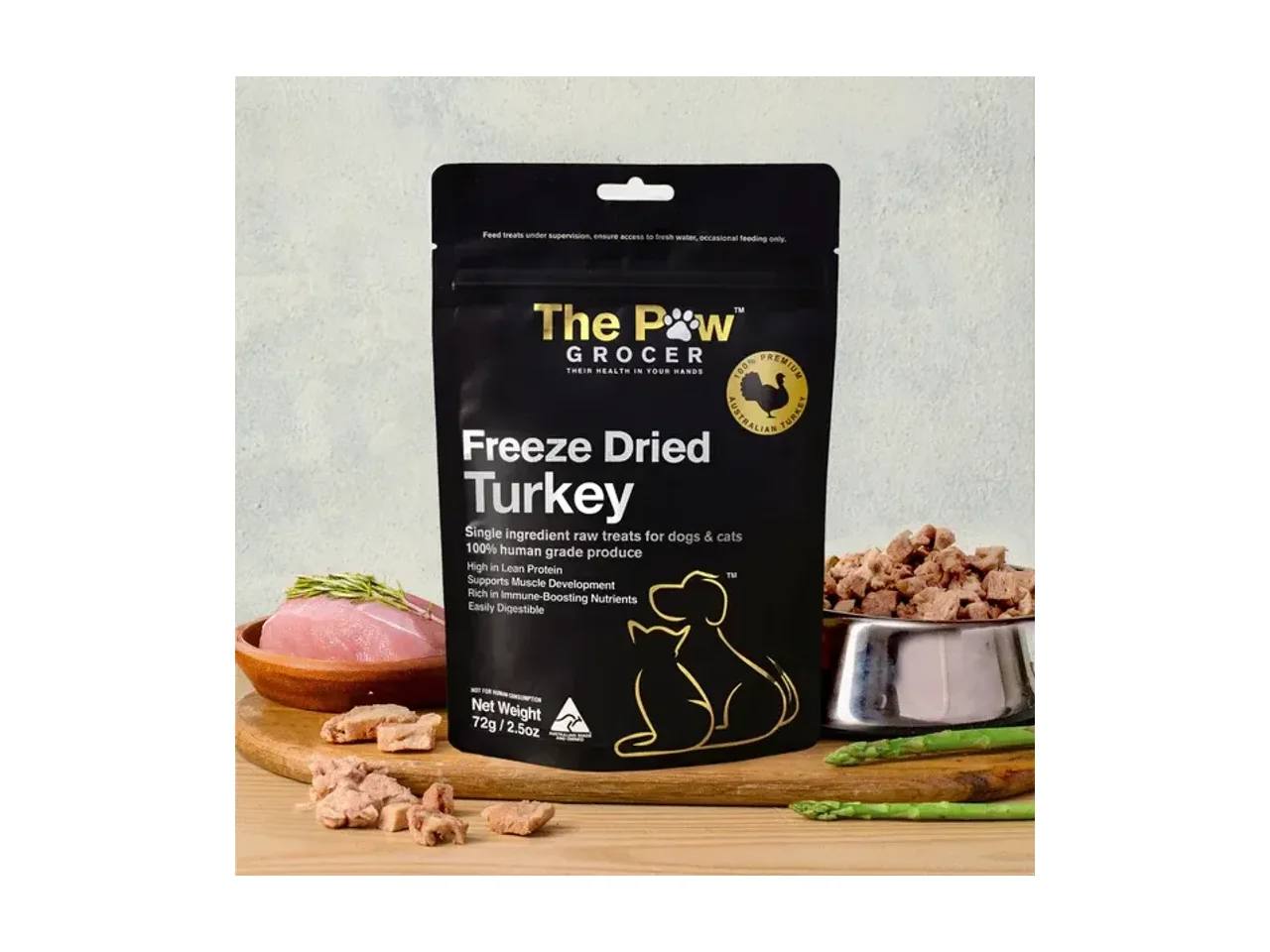 The Paw Grocer Premium Turkey 72g pack