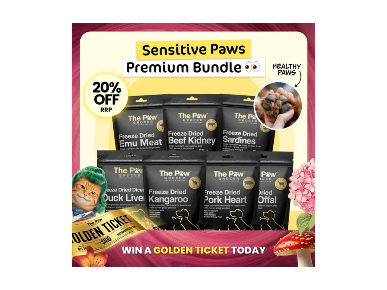The Paw Grocer Sensitive Paws Premium Value Bundle Dogs pack