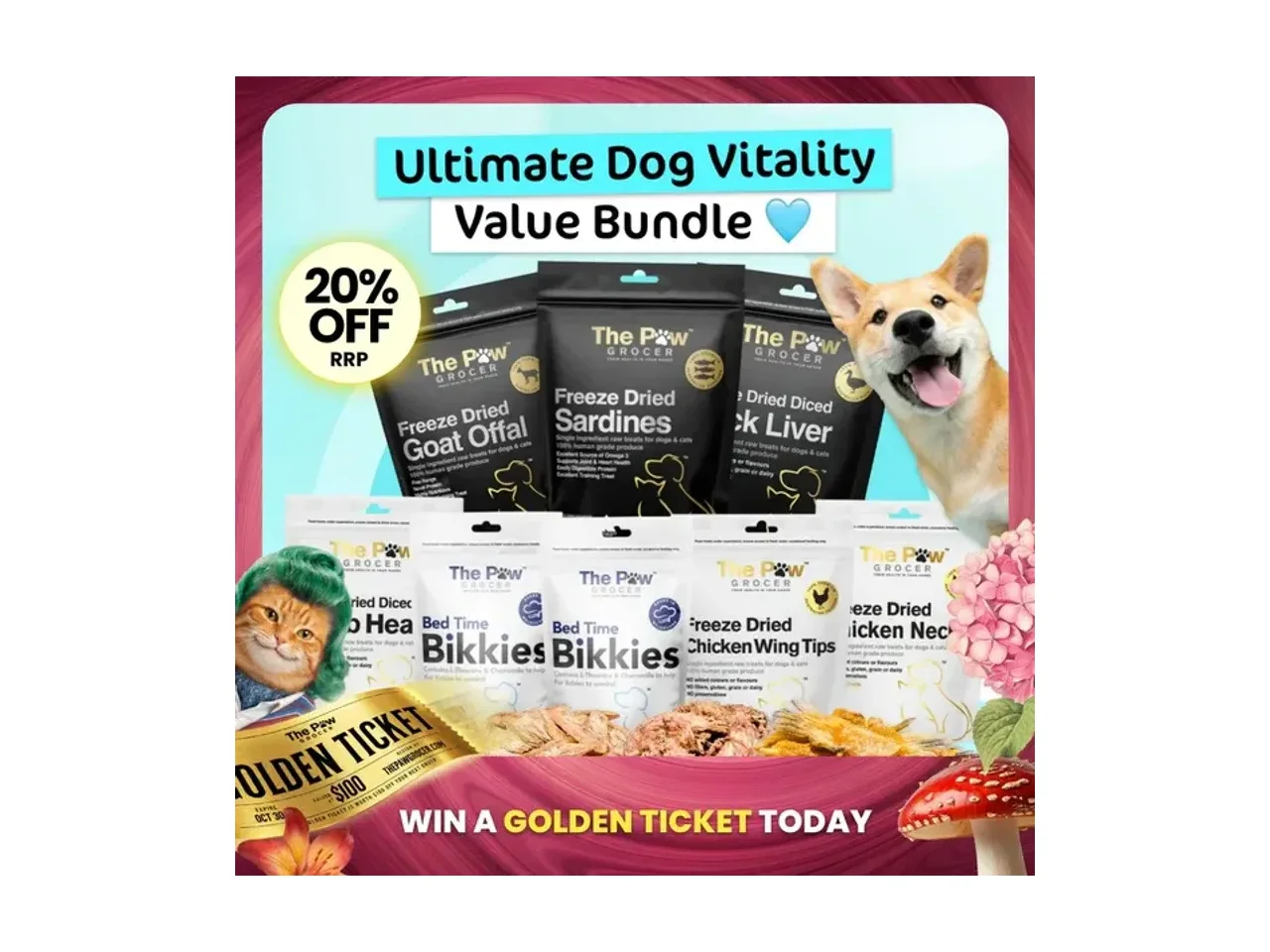 The Paw Grocer Ultimate Dog Vitality Value Bundle pack
