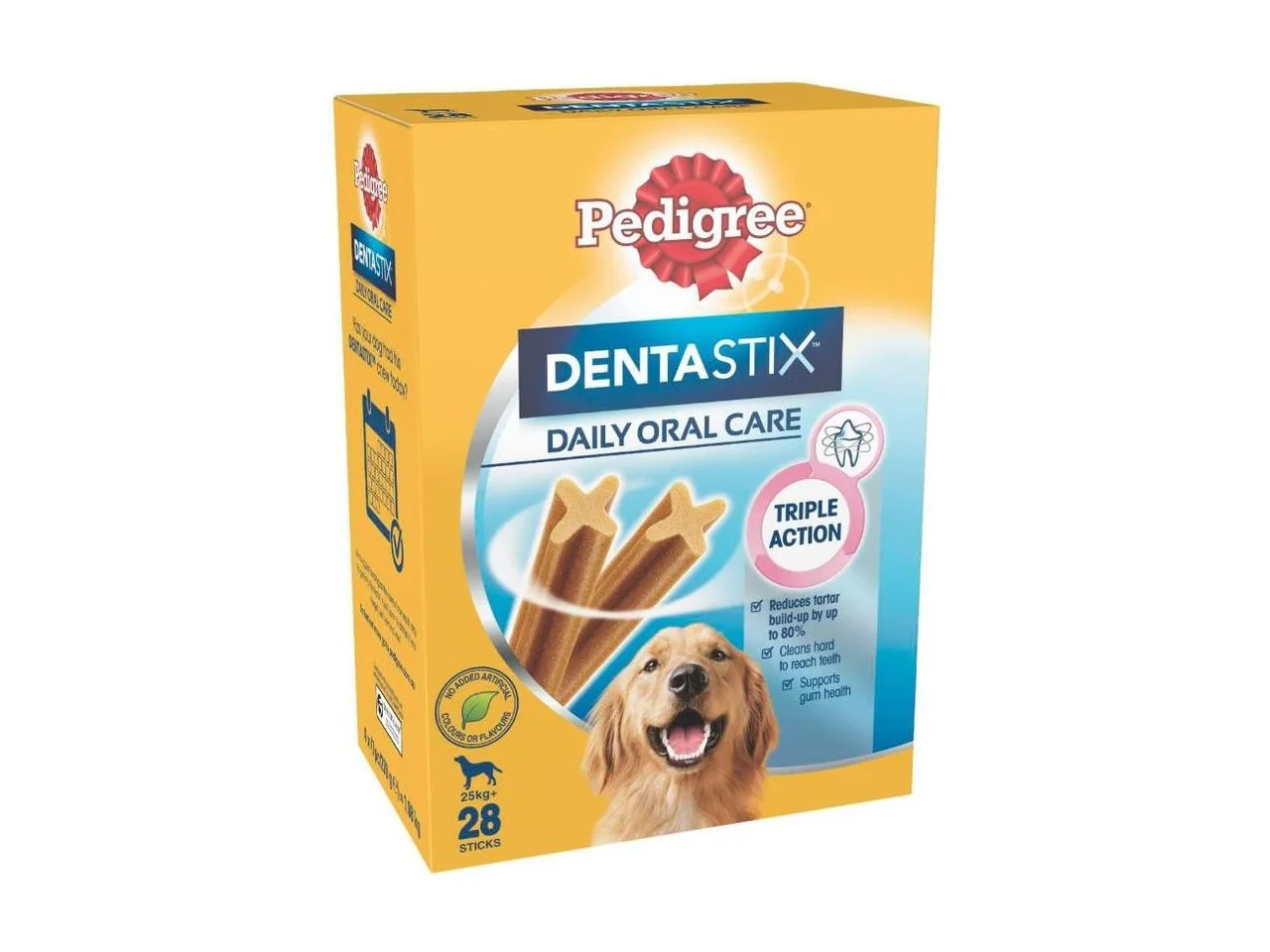 Pedigree DentaStix Daily Oral Care Large Breed Dog Dental Treats 28 Pack pack