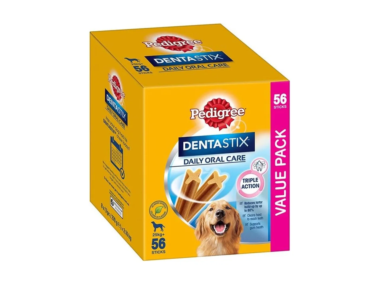 Pedigree DentaStix Daily Oral Care Large Breed Dog Dental Treats 56 Pack pack