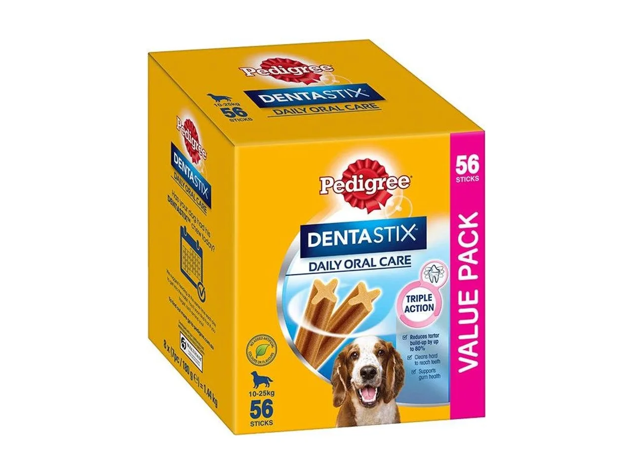 Pedigree DentaStix Daily Oral Care Medium Dog Dental Treats 56 Pack pack