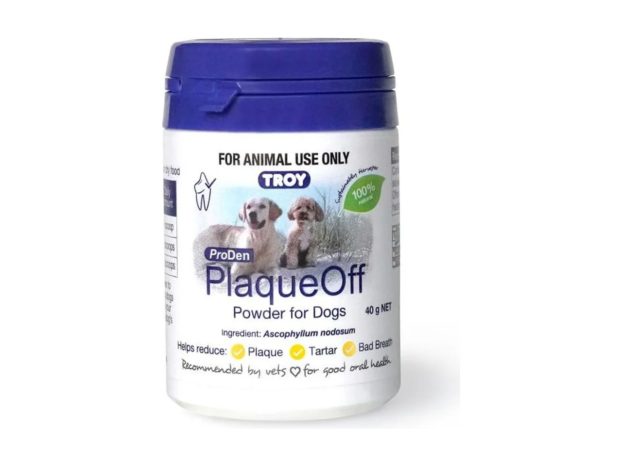 Troy ProDen PlaqueOff Powder for Dogs 40g pack