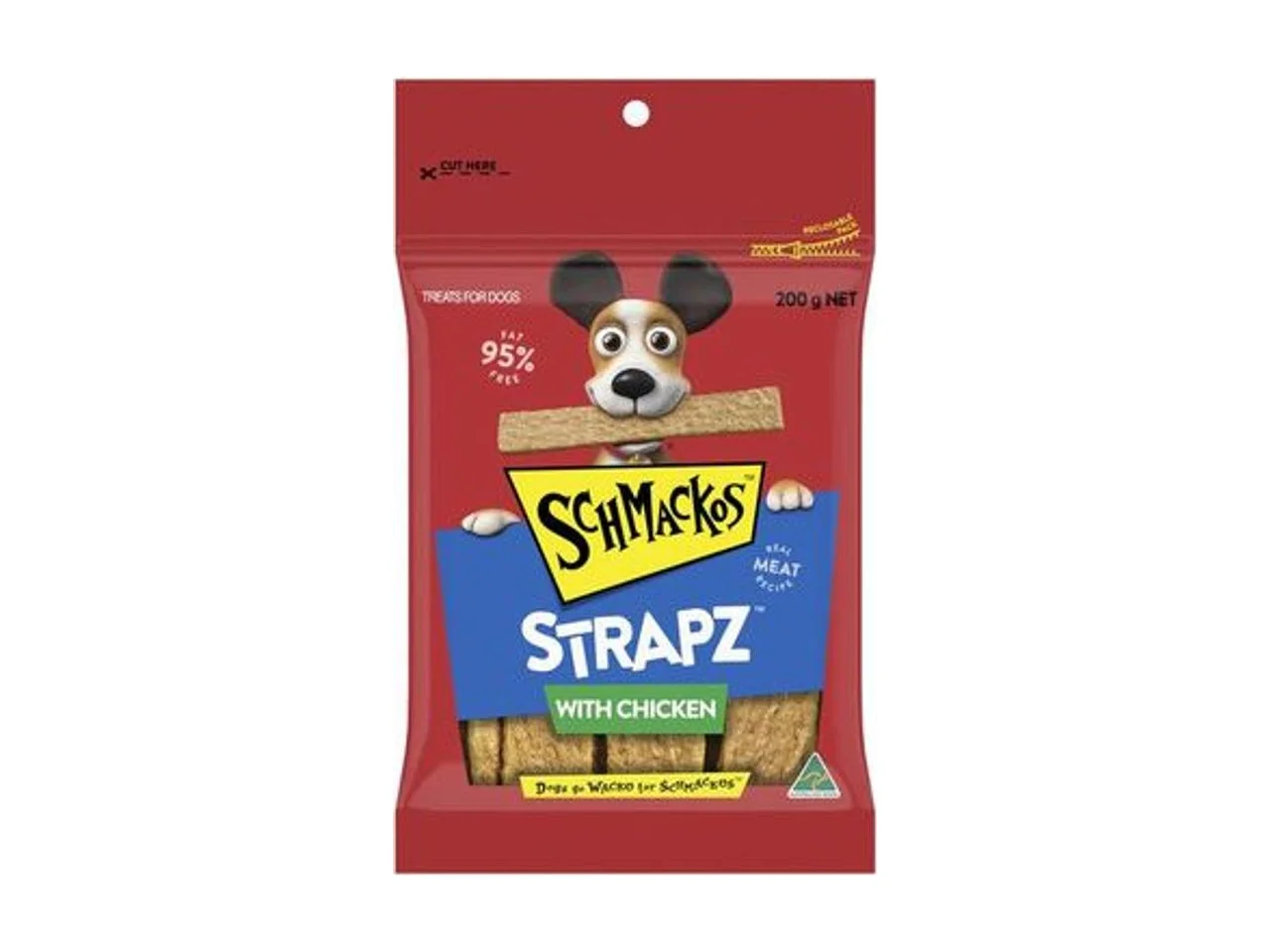 Schmackos Strapz with Chicken Dog Treats 500g pack