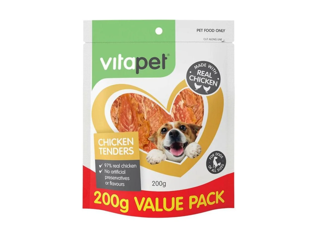 VitaPet Chicken Tenders Dog Treats 200g