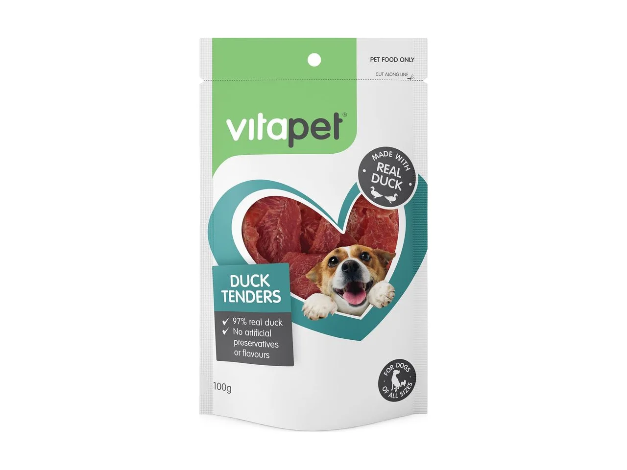 VitaPet Duck Tenders Dog Treats 100g