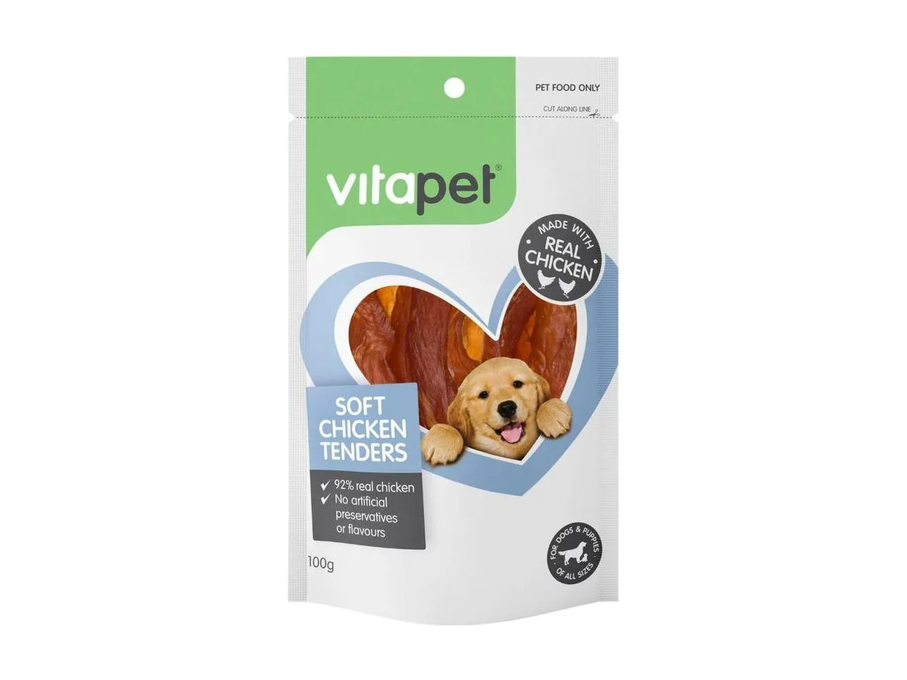 VitaPet Soft Chicken Tenders Dog Treats 100g